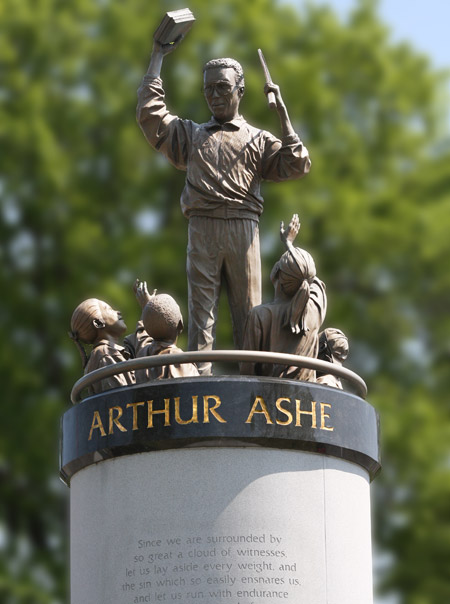 Ashe Monument Arthur Ashe Monument. Here is another of Paul Di Pasquale's 